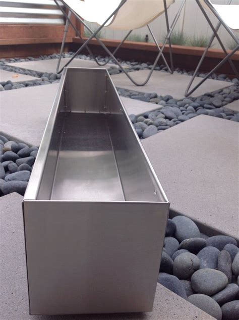 stainless steel planter boxes|stainless steel single plant stand.